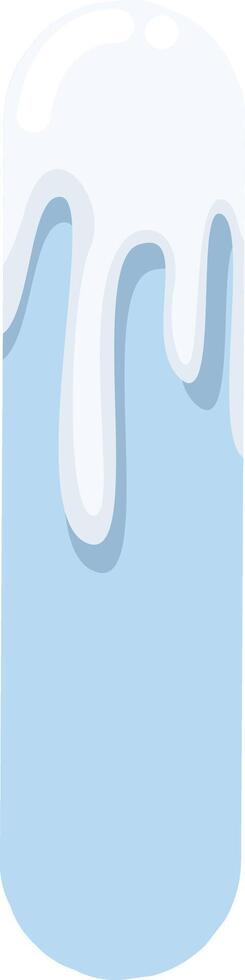 Frozen Icy Letter I vector