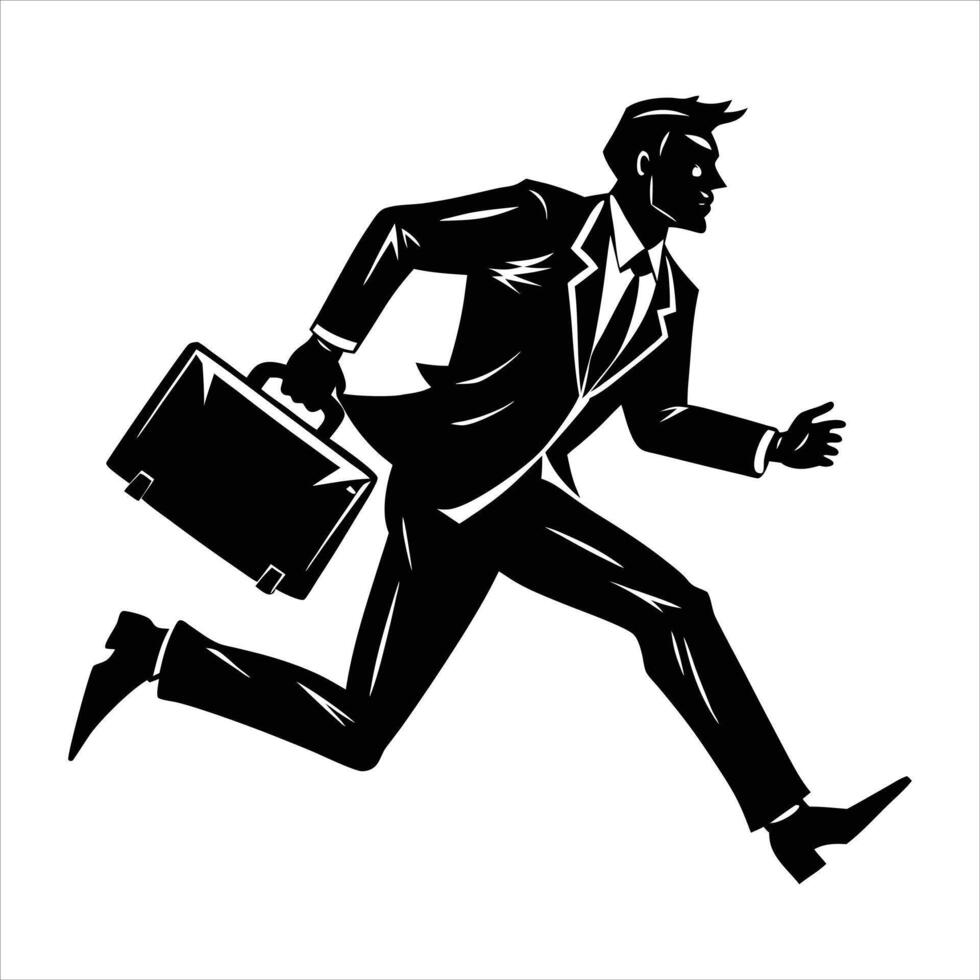 Business Person Running Vectors