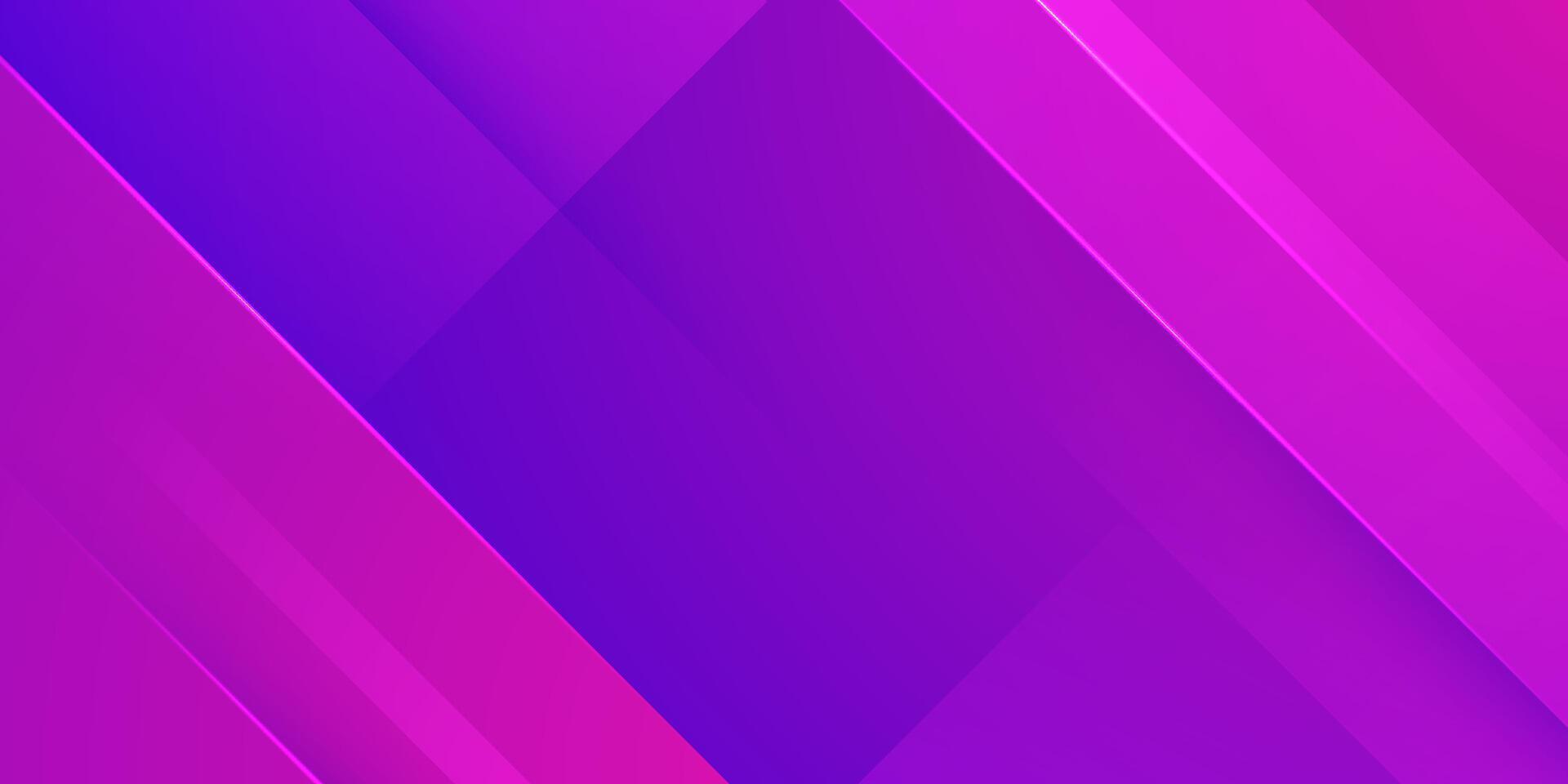 Abstract overlap 3D background with gradient purple and blue design. Simple trendy pattern background with lights. vector