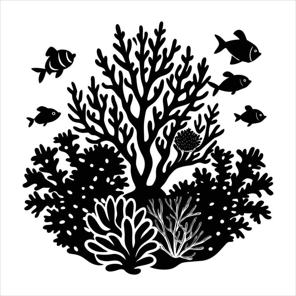 Coral Reef Icon vector