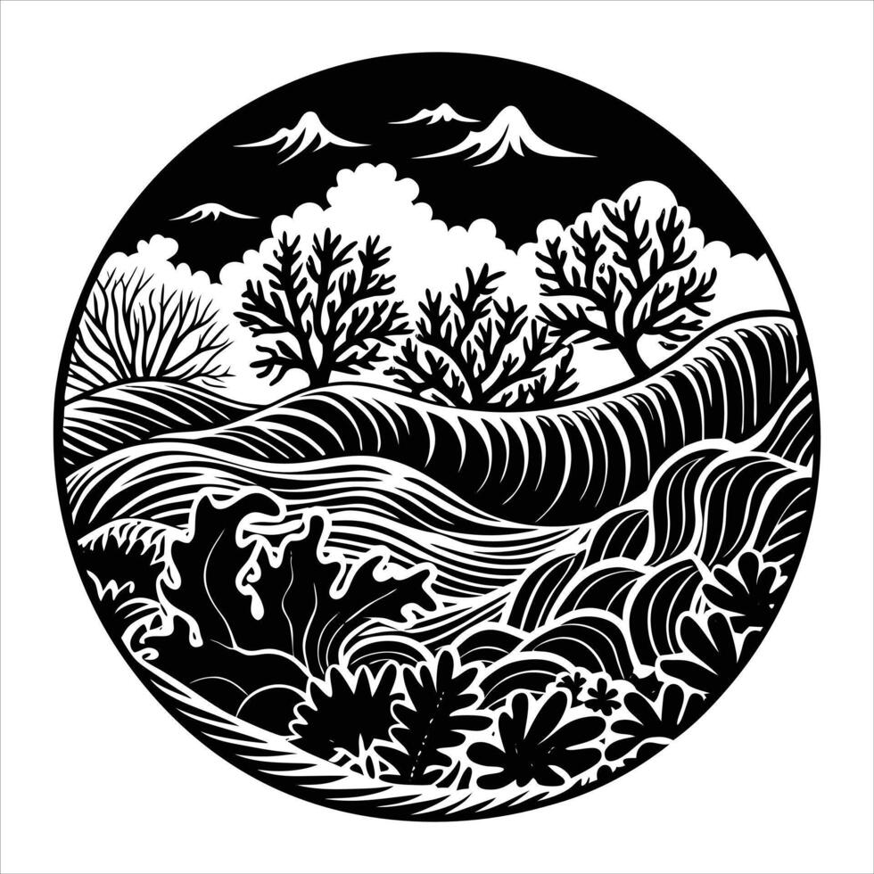Scenery And Weather vector