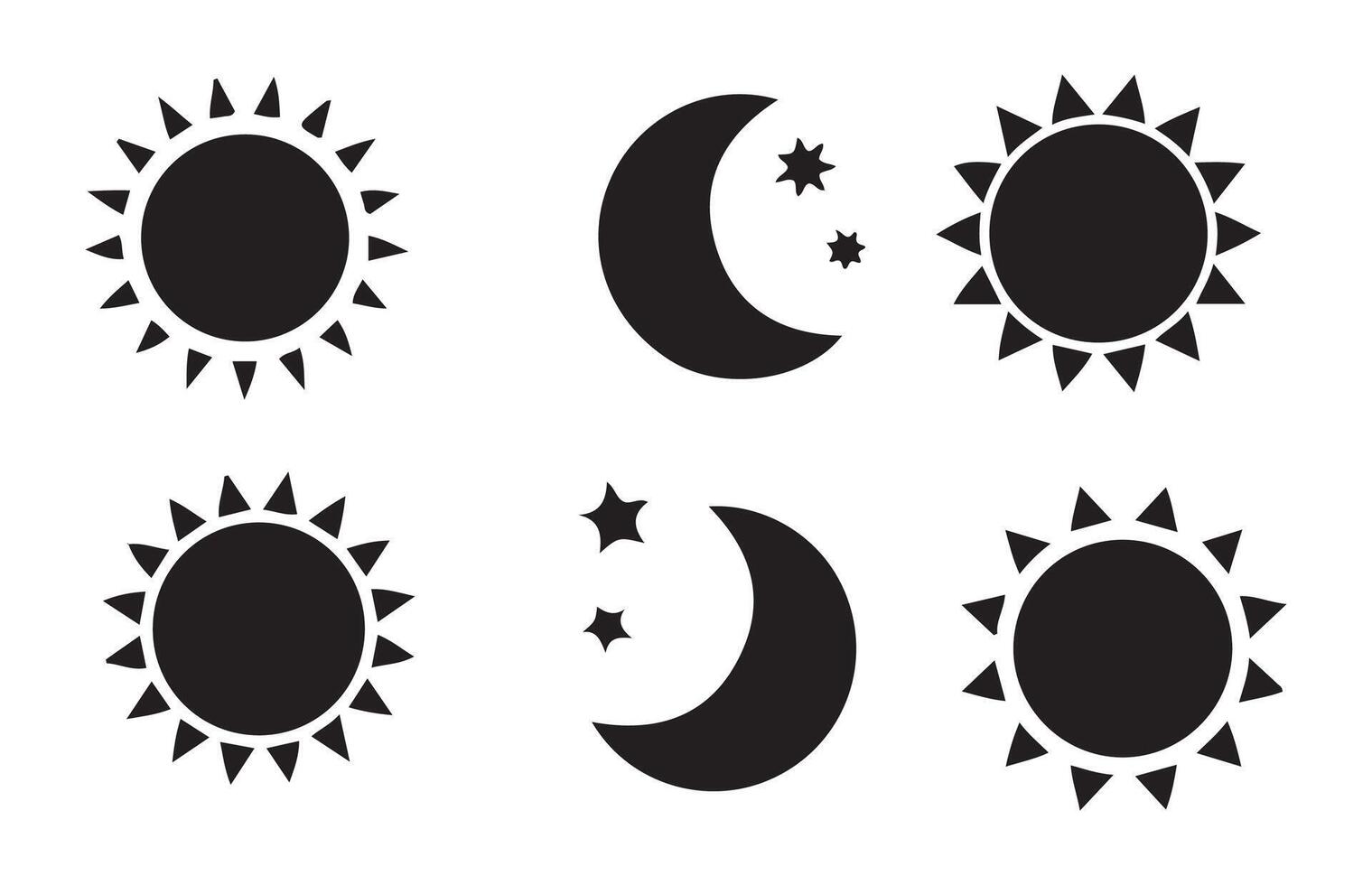Moon Phase icon set vector