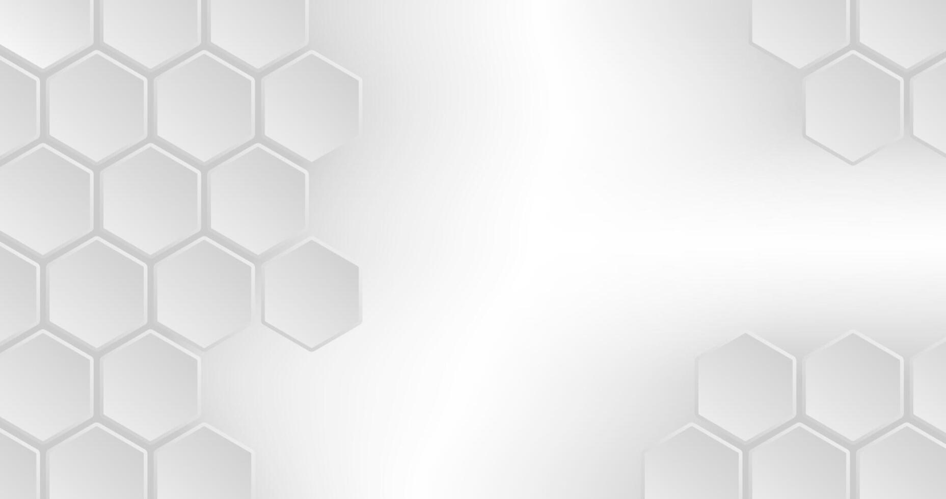 Abstract white hexagon background illustration for your graphic design. vector