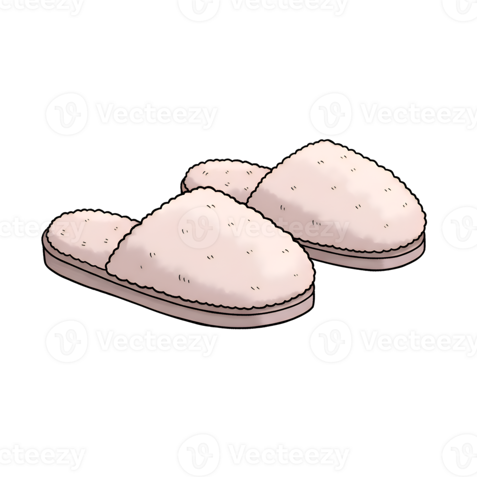 Cozy Pink Fluffy Slippers Soft Warm House Shoes Winter Comfort home cute sleep relax style design png