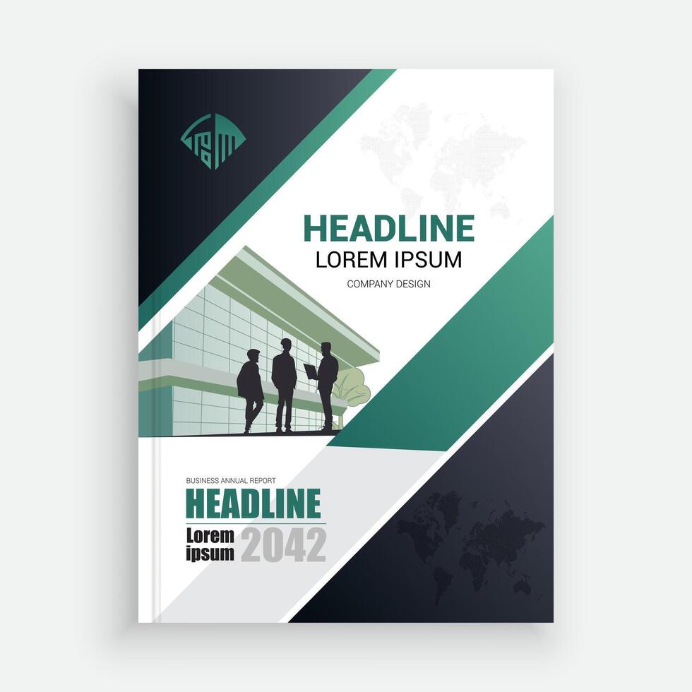 115. Professional Annual Report Layout Template for Success vector
