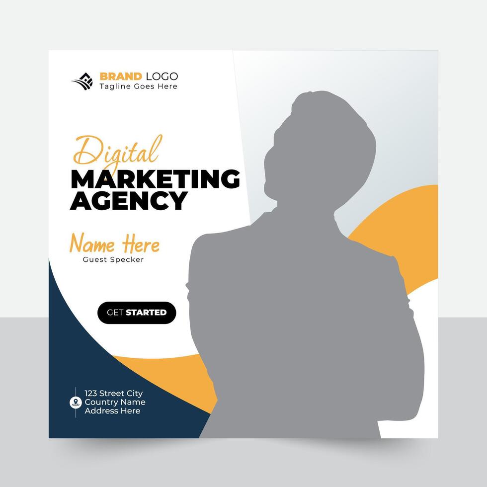 A digital marketing agency banner template vector