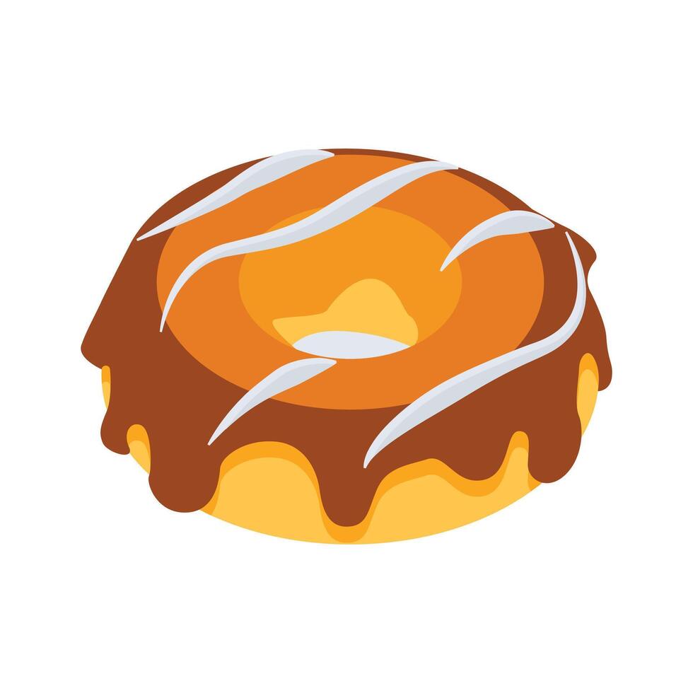 Have a look at this caramel pudding 3d style icon vector
