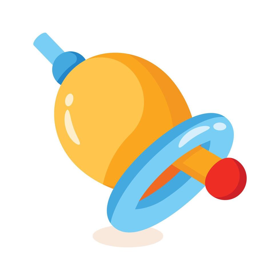 Here is a 3d style icon of christmas handbell vector