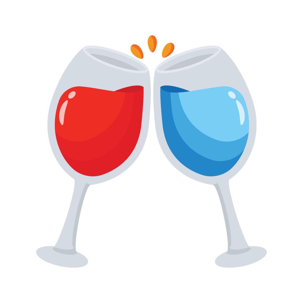 Look at this captivating 3d icon of cheers glasses vector