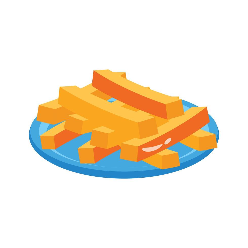 Latest icon of cheese sticks designed in 3d style vector