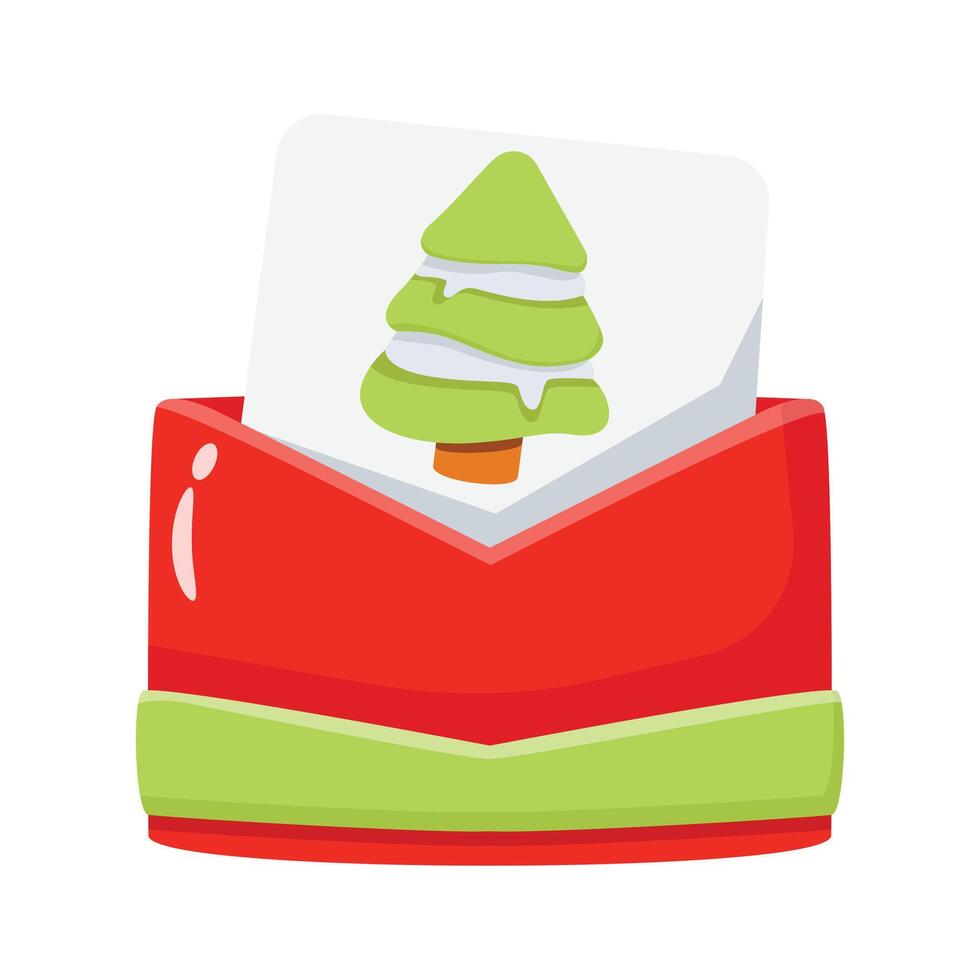 Grab this amazing 3d style icon of christmas invitation vector