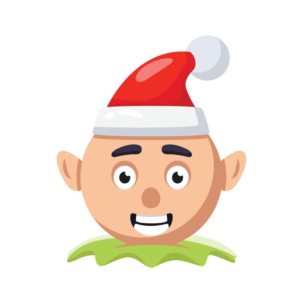 An icon of elf character creatively designed in 3d style vector