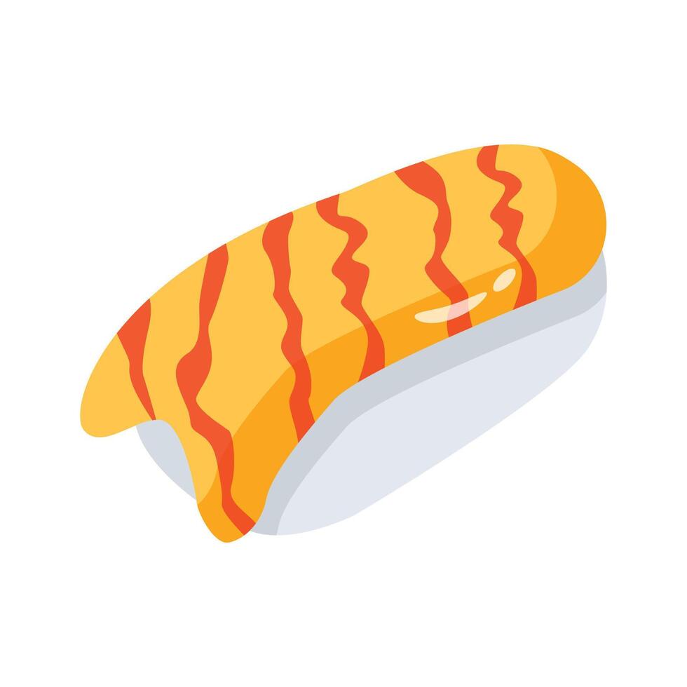 Chicken fritter icon designed in 3d style vector