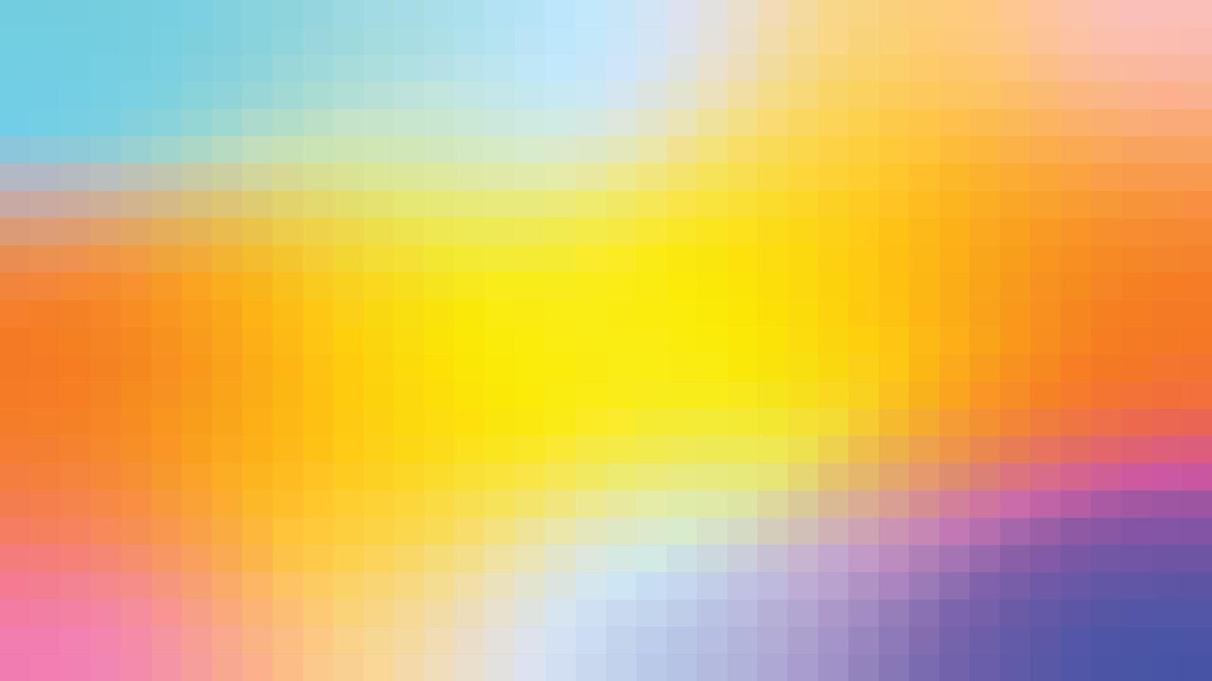 Vibrant pixelated gradient background with a smooth blend of warm and cool tones. Perfect for digital design, wallpapers, and creative projects in high resolution. vector