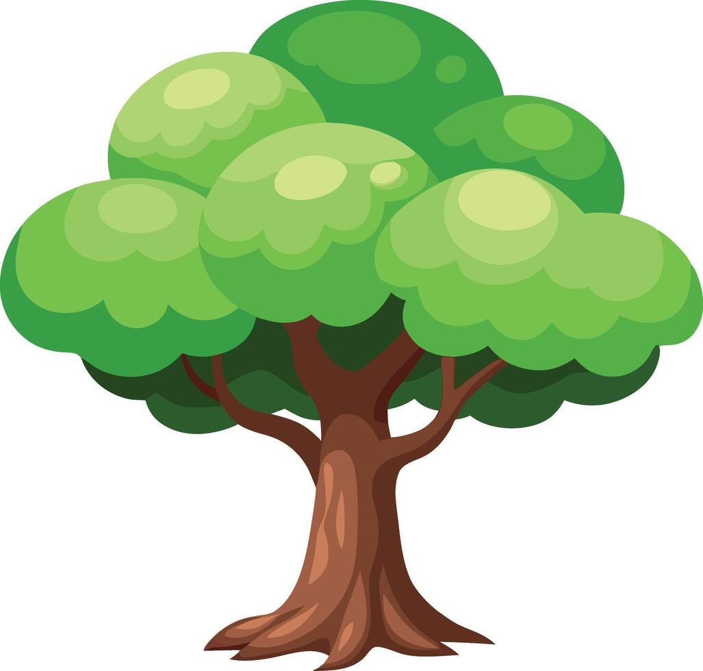 High-Resolution Green Tree vector