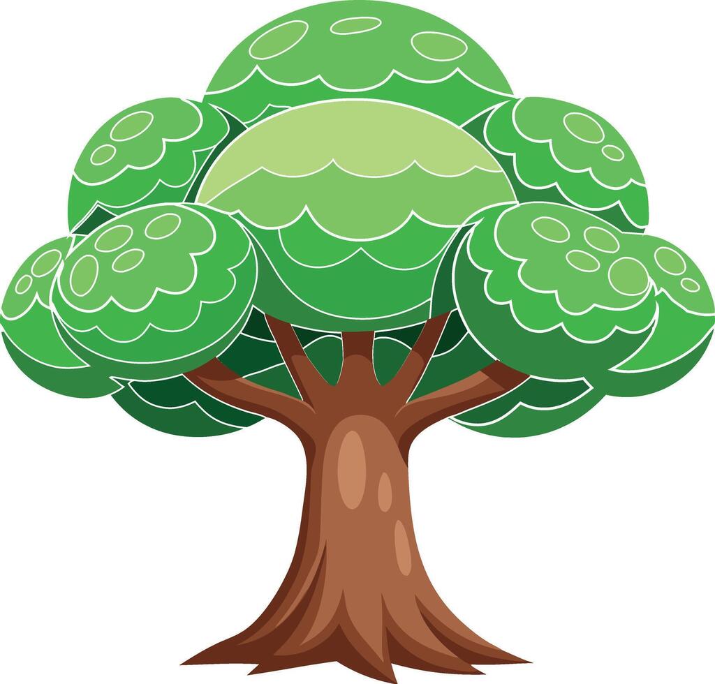 High-Quality Green Tree Graphics vector