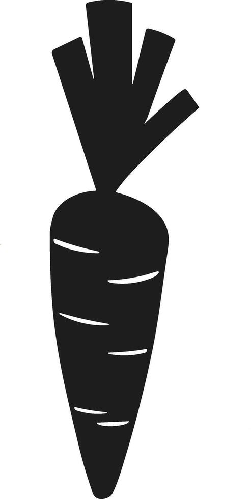 Carrot Silhouette Illustration vector