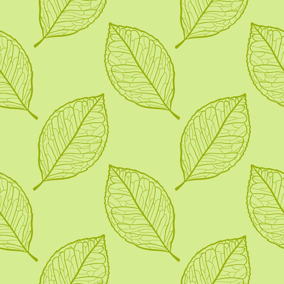 Floral organic background. Hand drawn leaf texture. vector