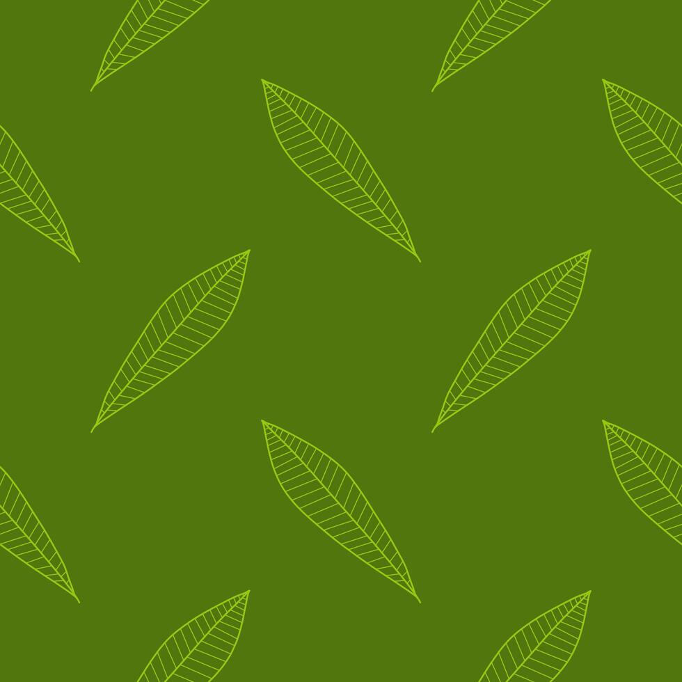 Leaves Pattern. Endless Background. Seamless vector