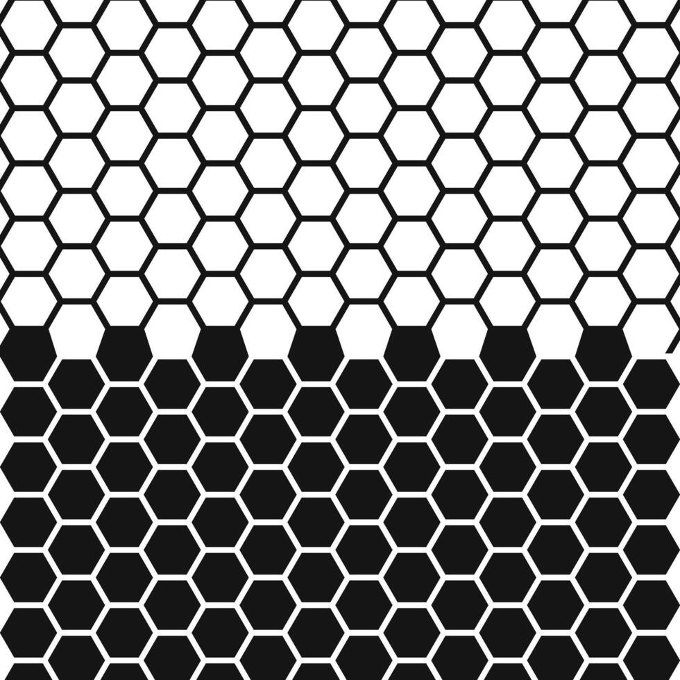Honeycomb Geometric Pattern Silhouette, Geometric Hexagon Pattern Illustration vector