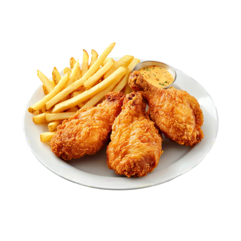 Classic Fried Chicken and Fries Meal png
