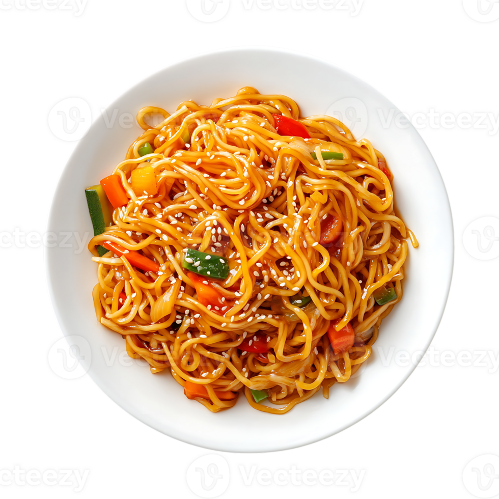 Veggie Noodles with Sesame Seeds png