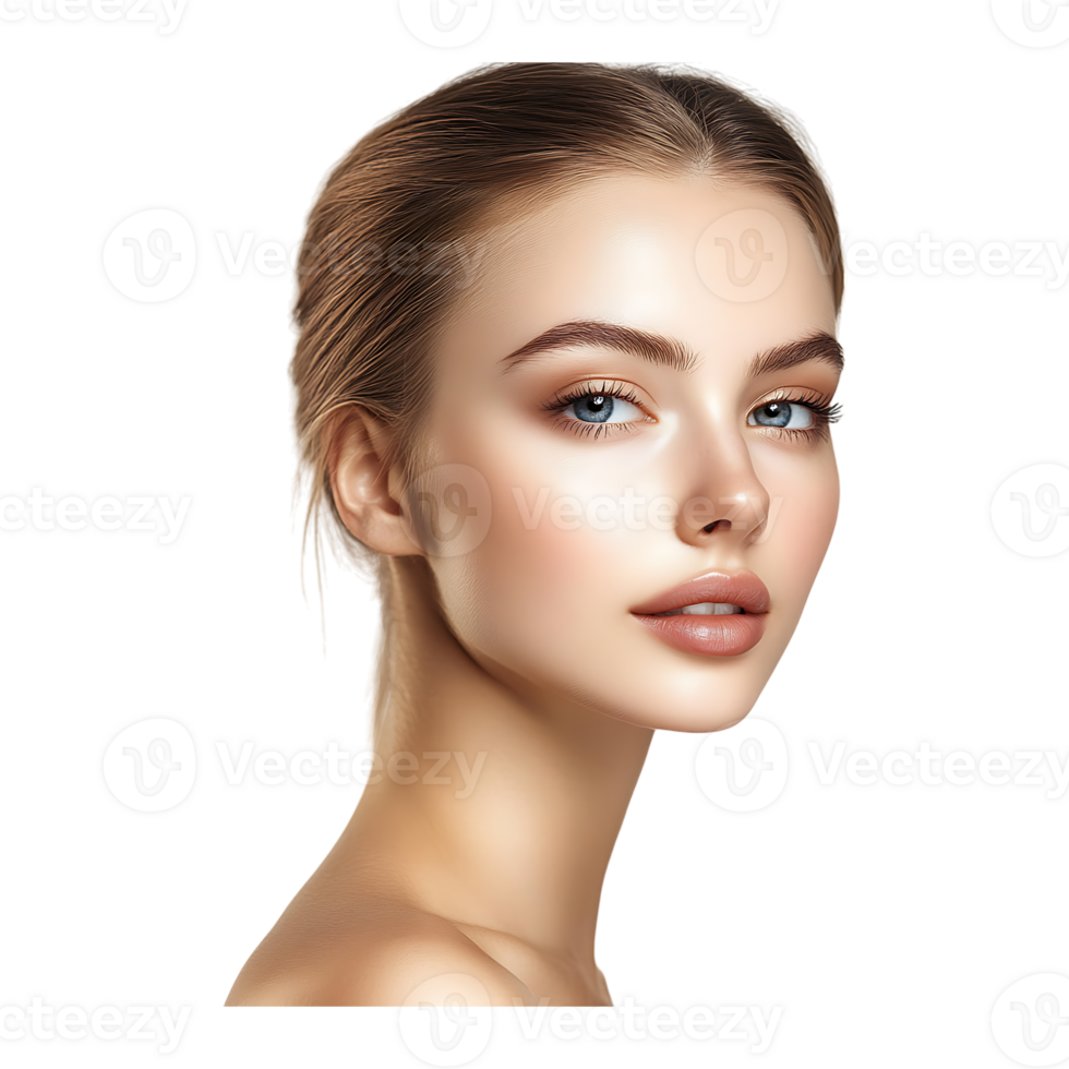 A Gorgeous Woman with Glowing Skin png