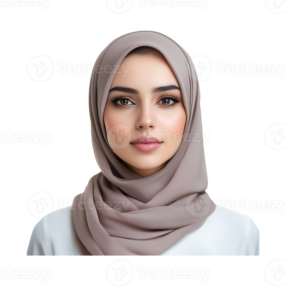 Beautiful Muslim Woman Wearing a Hijab png