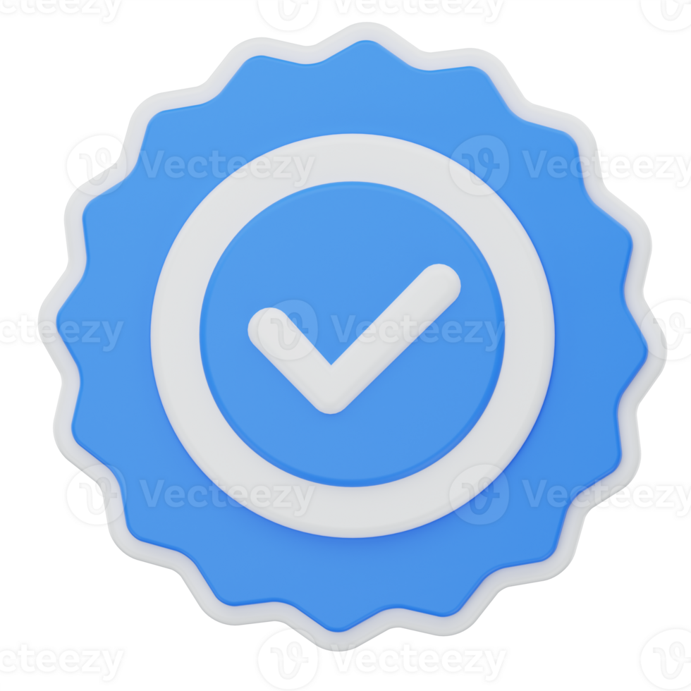 3d illustration checkmark png