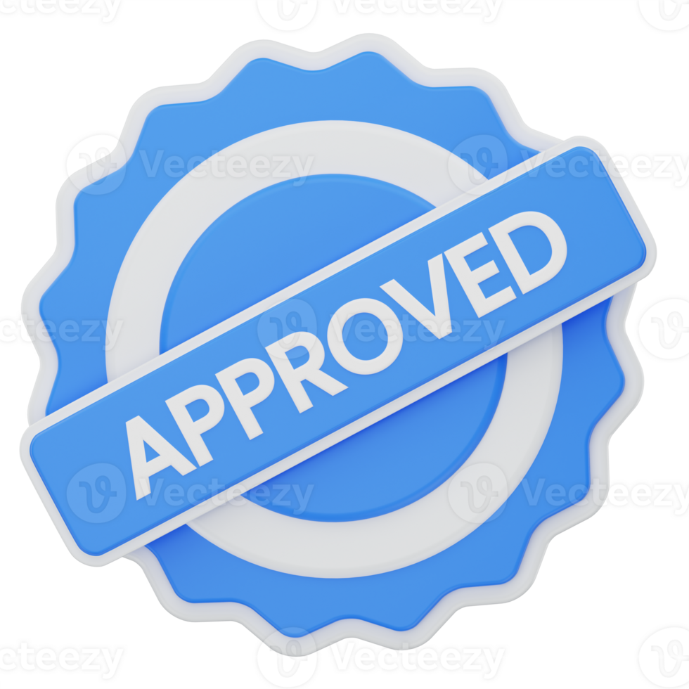 3d illustration seal stamp png