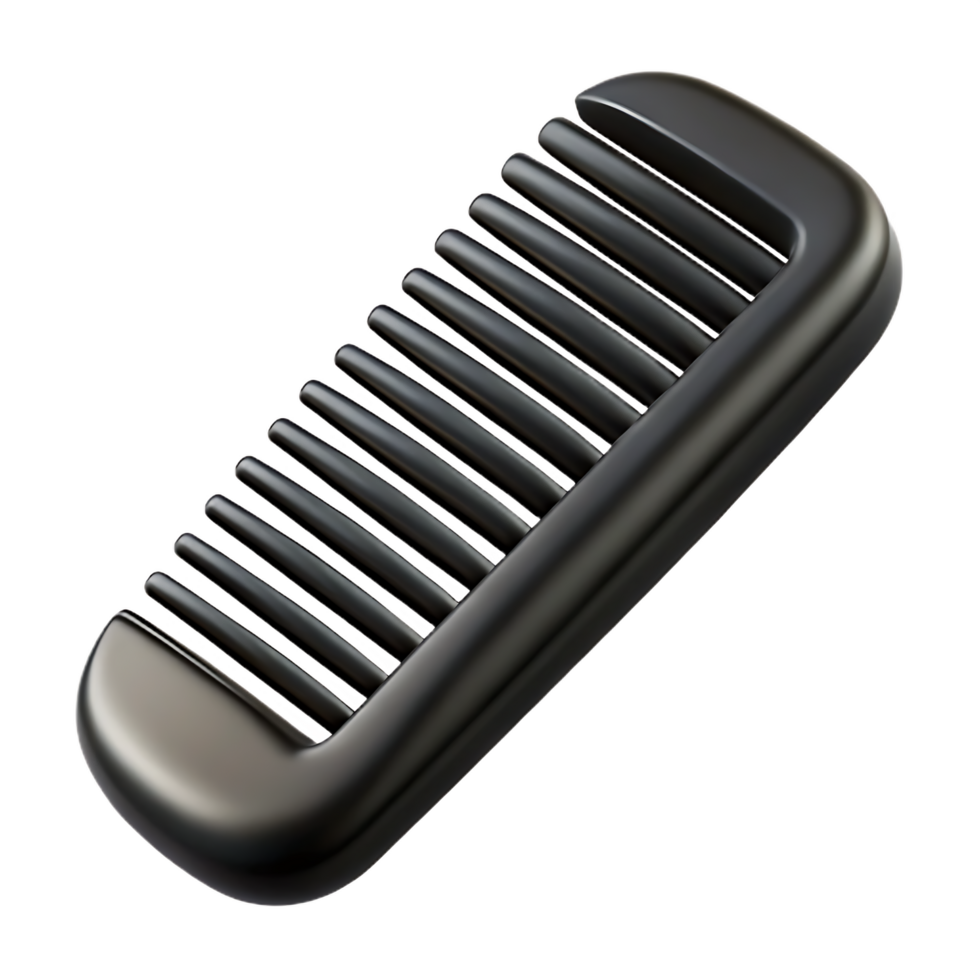 Sleek Black Comb for Business, Professional Grooming and Style Solutions png