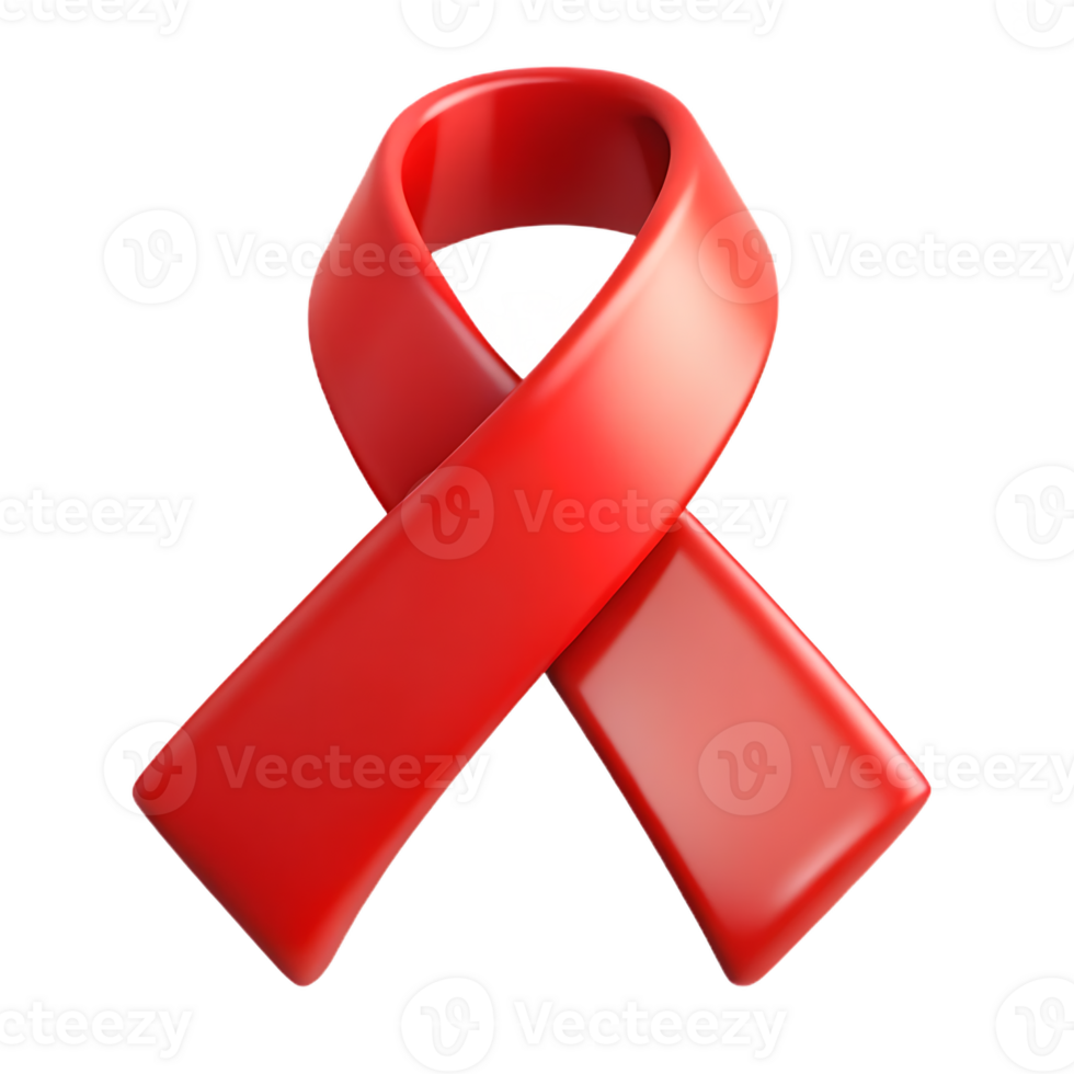 Red Ribbon Symbol Image for Business and Awareness Campaign Projects png
