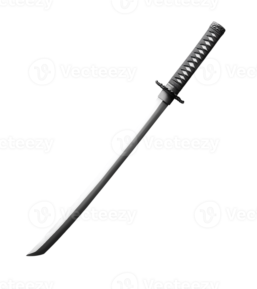Japanese Katana Isolated on Transparent Background png