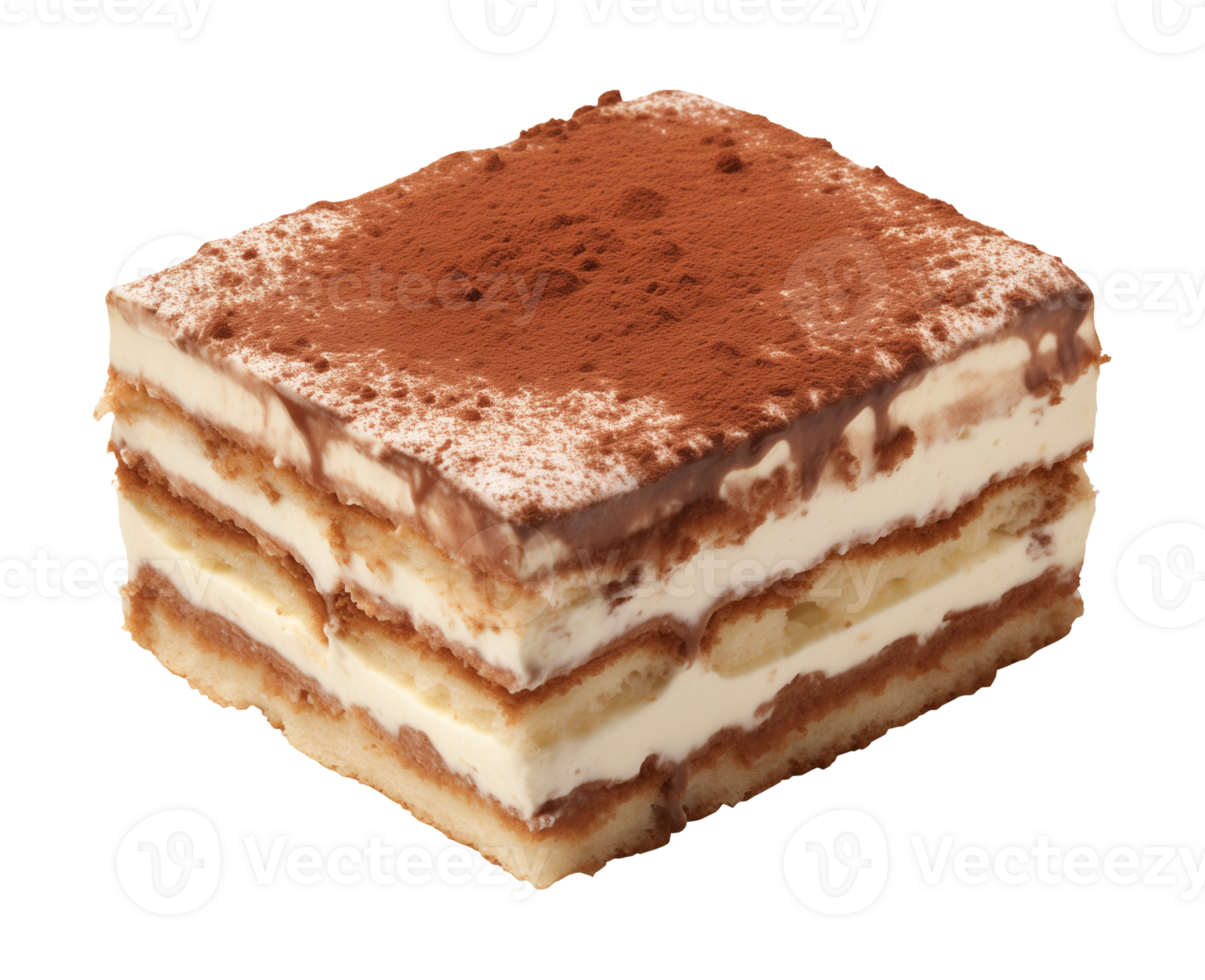 Tiramisu Isolated on Transparent Background png