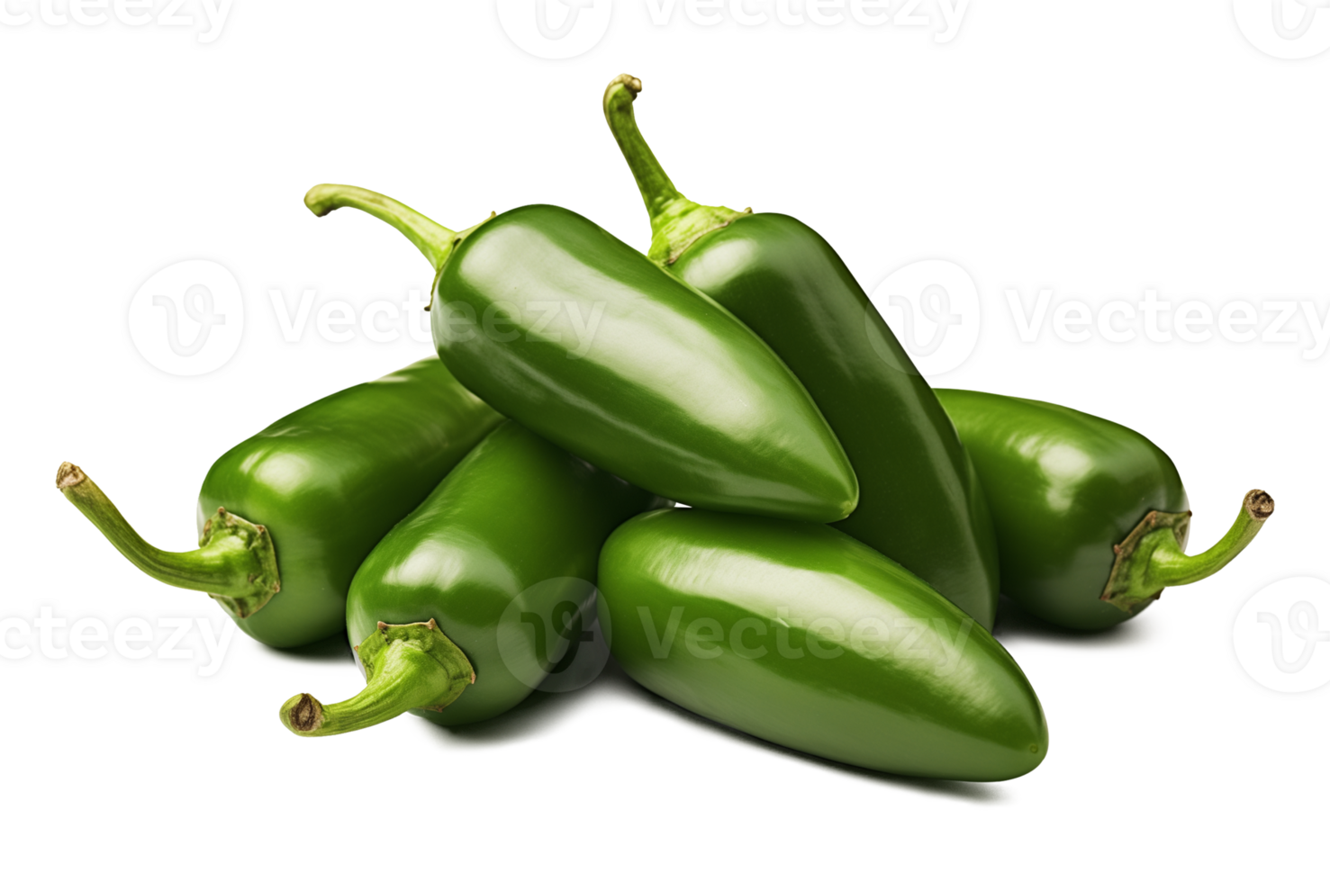 Jalapeno Pile Isolated on Transparent Background png