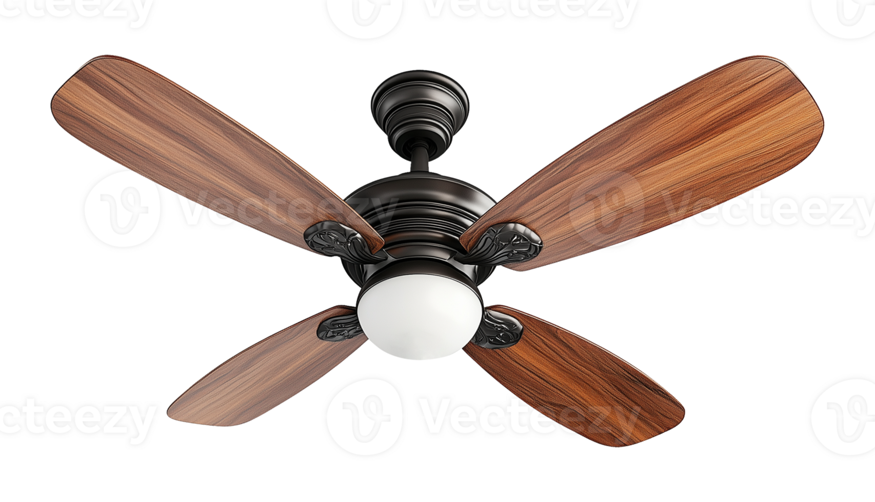 Ceiling Fan Four Blade Isolated on Transparent Background png