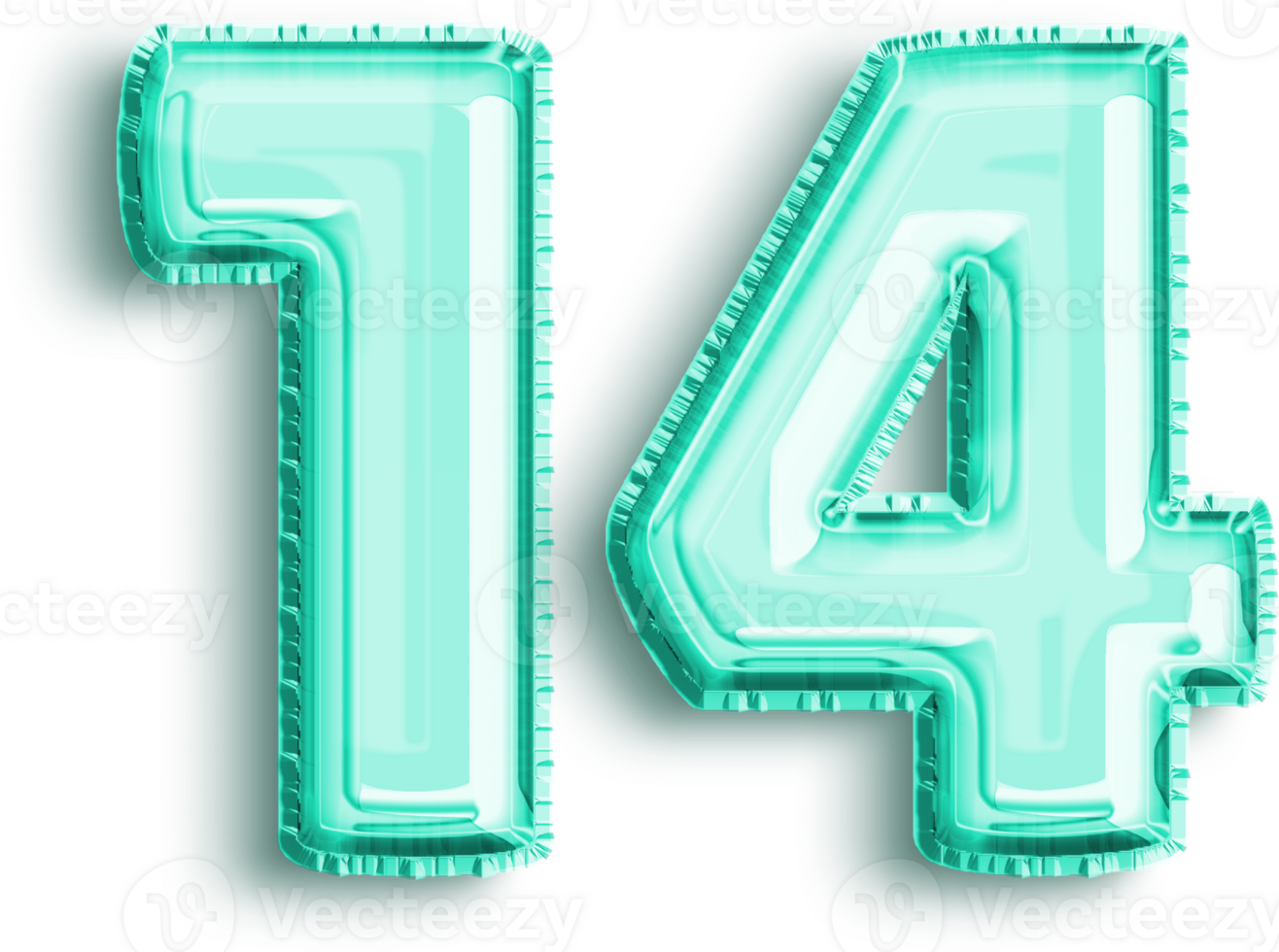 14 Turquoise Anniversary Balloon Decor png
