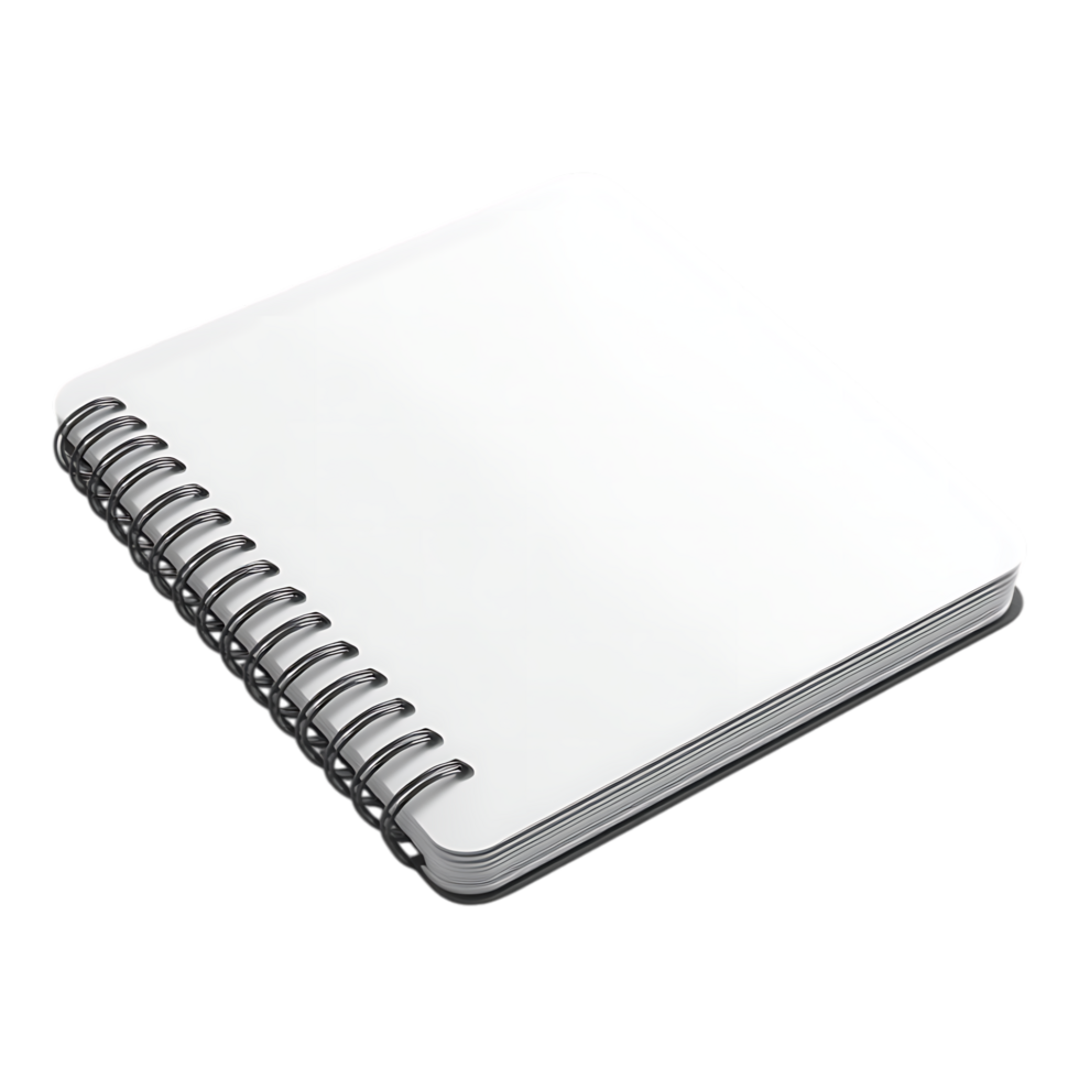 notebook against a transparent background png