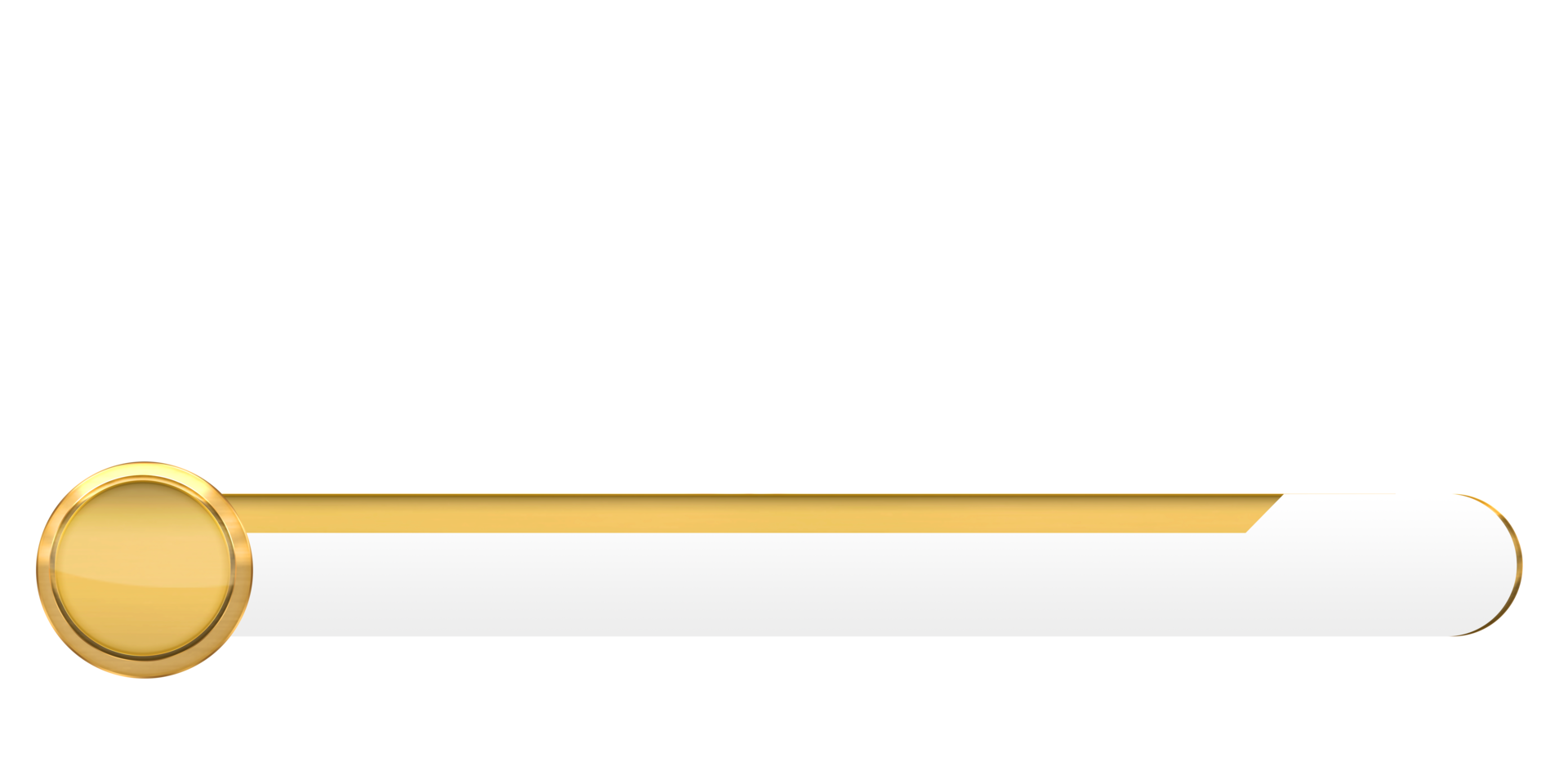 Golden Lower third Design on a Transparent Background png