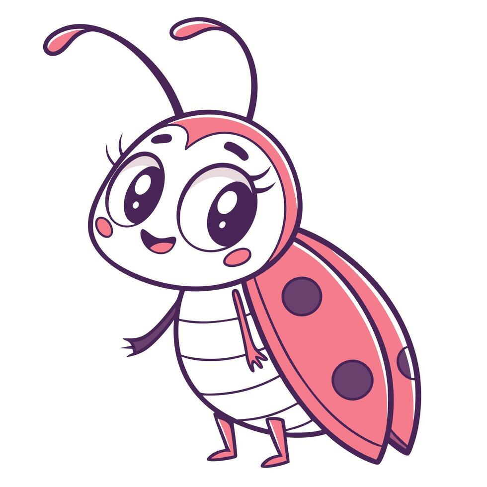 cute ladybug ,illustration vector