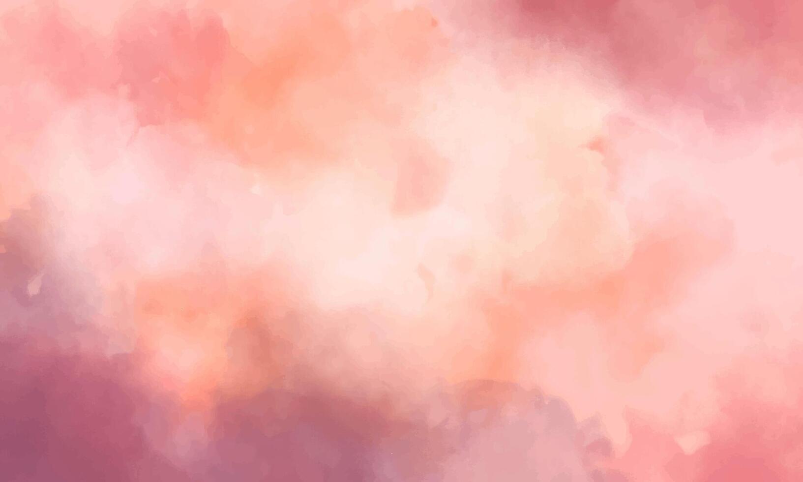 Watercolor Peach and pink Splash Background with Abstract Texture vector