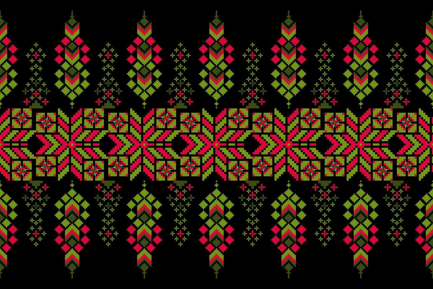 Geometric floral pattern background vector