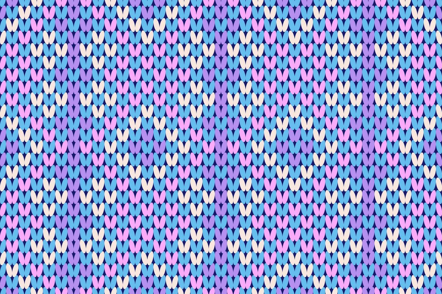 Sweater knitting pattern. vector