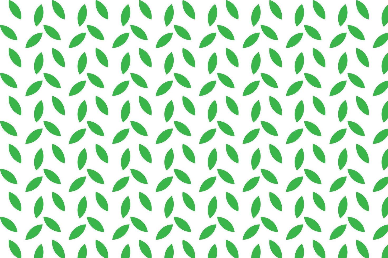 Green leaves pattern on white background . Green leaves background . illustration vector