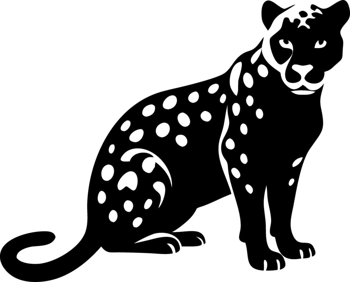 Black Panther Silhouette Art Design for Tattoos and Graphic Projects vector