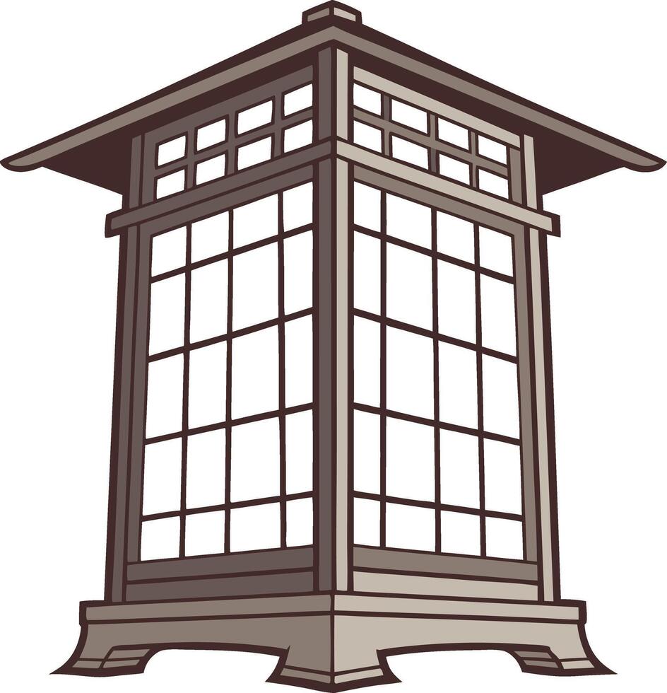 Traditional Asian Lantern Illustration Design for Art and Decor vector