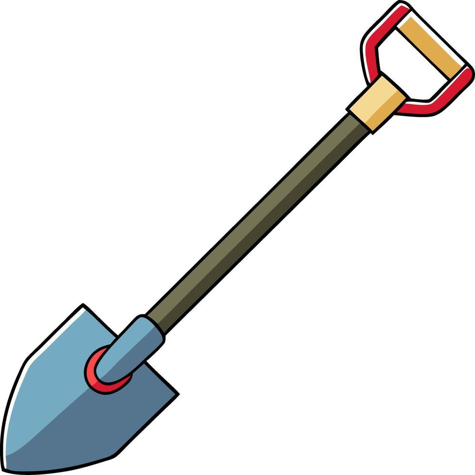 Illustration of Garden Shovel Tool for DIY Projects and Landscaping vector