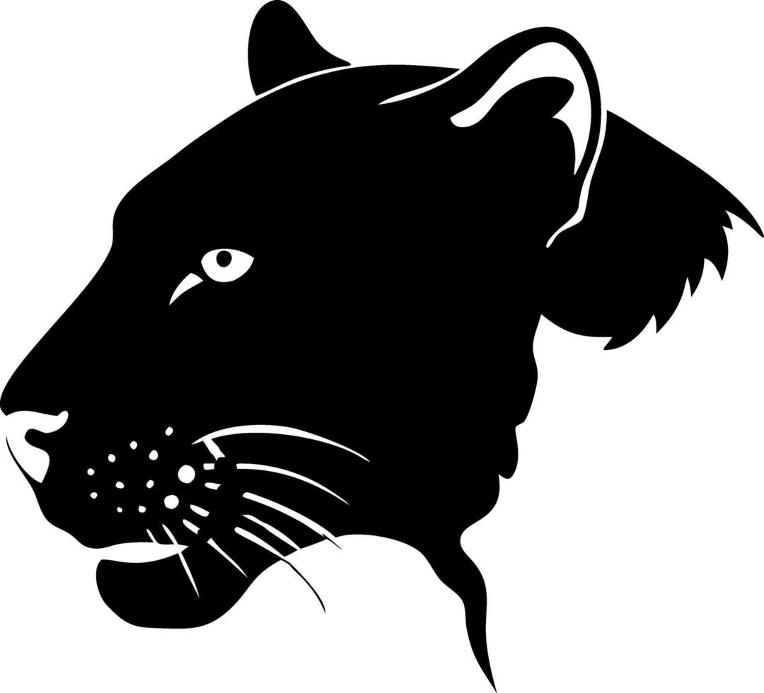 Panther Silhouette Art Perfect for Tattoos and Graphic Design Projects vector
