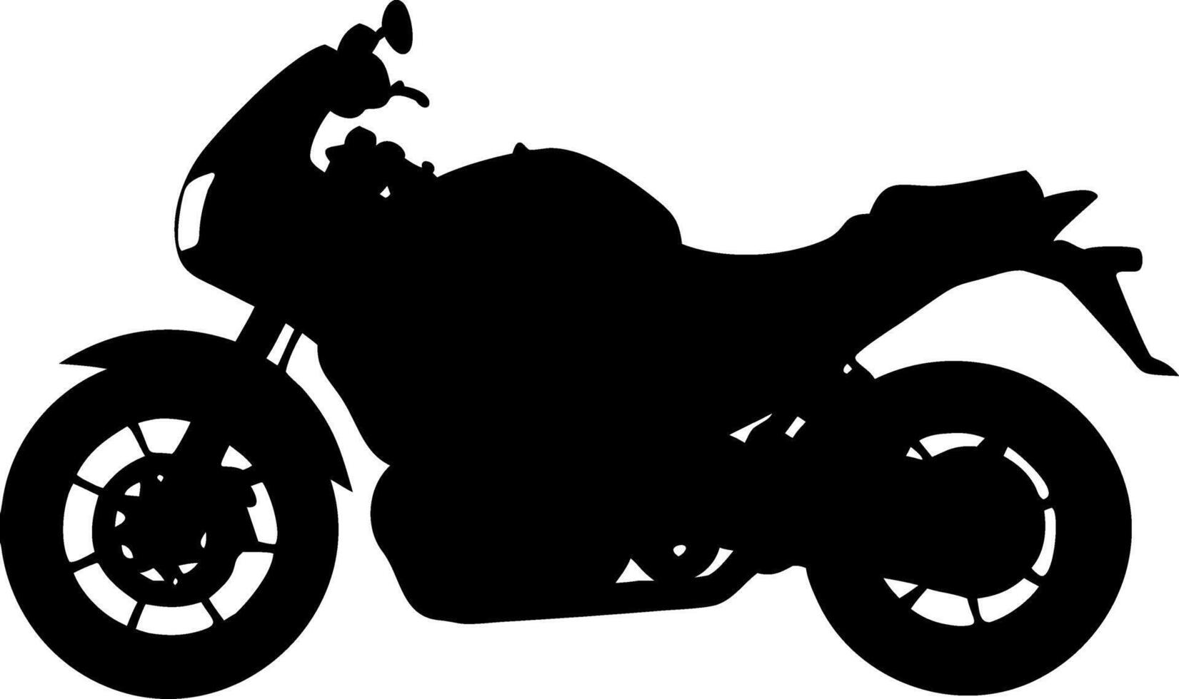 Motorcycle Silhouette Illustration for Design and Art Projects vector