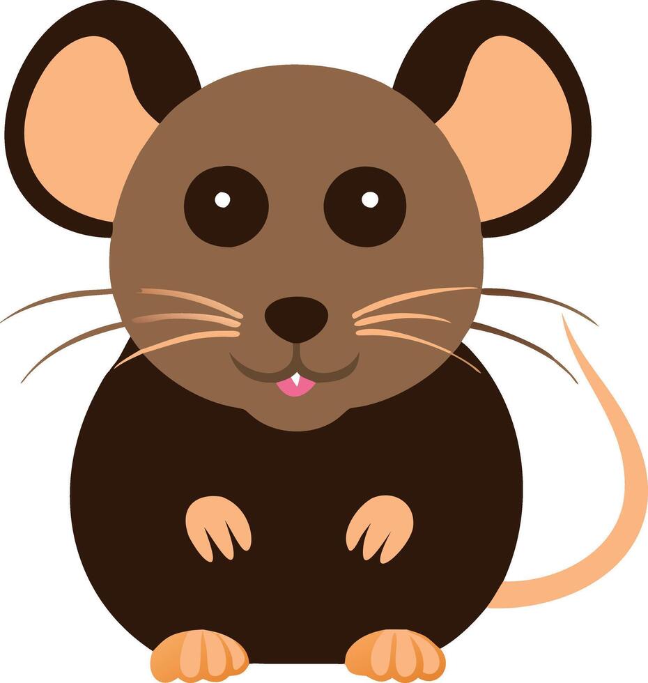 Cute Cartoon Mouse Illustration for Children's Art and Design Projects vector